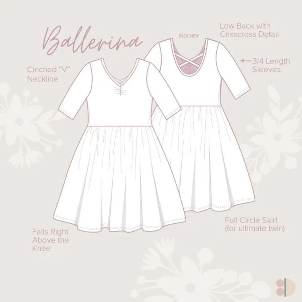 Dot Smile Girls 5 6 White Popsicle Banana Split Ice Cream Ballerina‎ Twirl Dress
